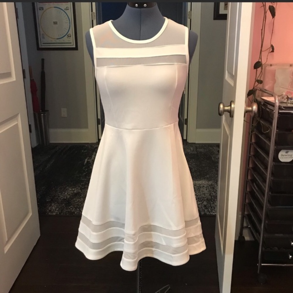Lulu’s White Skater Dress